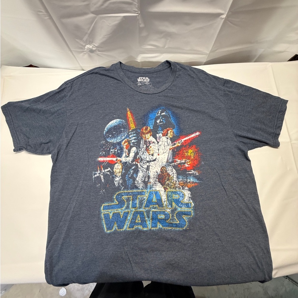 Star‎ Wars Gray Graphic Short Sleeve Tee with Multicolor Print